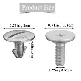 luxlead Lower Engine Cover Bolt Screws Radiator Engine Cover Pin, 90674-TY2-A01 and 90105-TBA-A00 Lower Engine Cover Pin Screws Compatible with Honda Civic Accord CRV Acura TLX ILX RLX