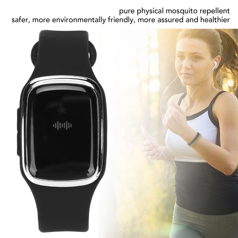 Ultrasonic Mosquito Repellent Watch Fast Charging 3 Gear Clock Function