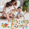 Atoylink Wooden Spell Learning Toys for 2 3 4 5
