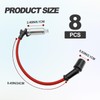 8-Piece Spark Plug Wires & Iridium Plugs Set - Compatible