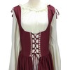 Abaowedding Womens's Medieval Renaissance Costume Cosplay Chemise and Over Dress