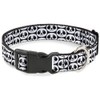 Buckle-Down PC-W34214-NL Dog Collar Plastic Clip Buckle, 1/2"x9"-15", Smiling Panda