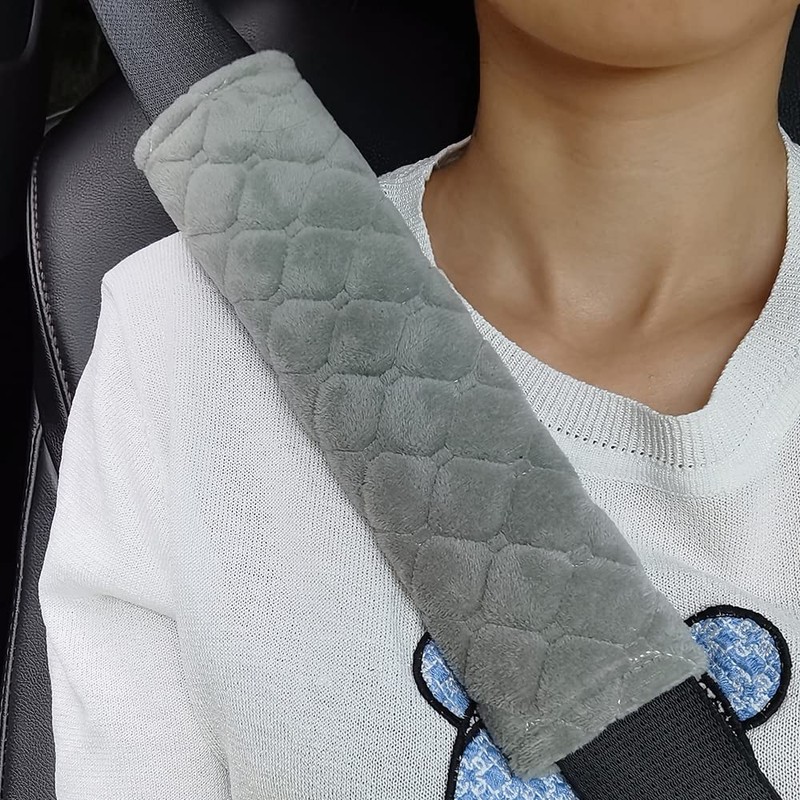 Gurtpolster auto Sicherheitsgurt Schulterpolster,4 Pcs Seat belt pad Samtoberfläche,Abdeckung Schultergurt