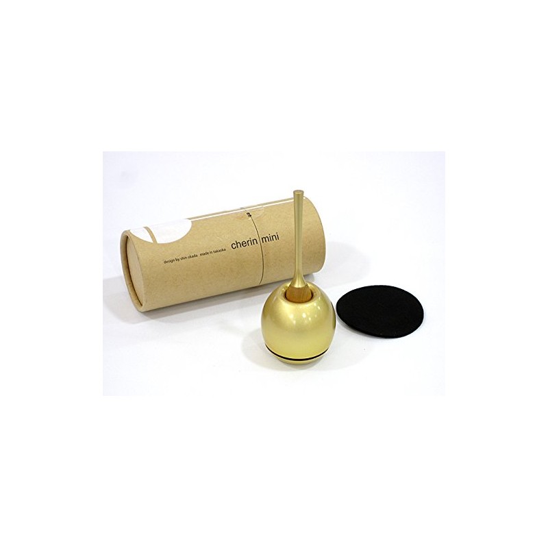 Cherin Mini Buddhist Utensils, Orin Set, Gold
