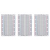 ELEGOO 3PCS 400 tie-Points breadboard, 4 Power Rails for Arduino