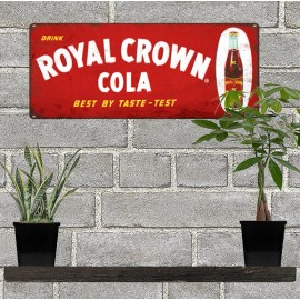 Royal Crown RC Cola Bottle Soda Man Cave Garage Shop Sign 6x12 60682