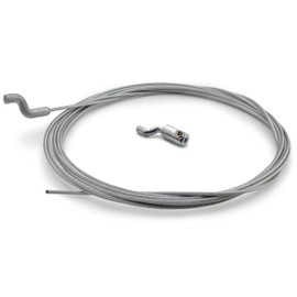 Easyboost Flexible Gas Cable Throttle Cable Diameter 1.5 mm with Z End Piece Screw Nipple 2.50 m Universal Gas Cable Gas Cable with Screw Nipple for Lawnmowers Single Axle Tractor Brush Cutter (1