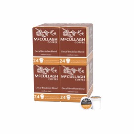 McCullagh Coffee Decaffeinated Breakfast Blend Single Serve Coffee 96 Count Medium Roast