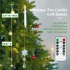12PCS Christmas LED Taper Candles, Battery Operated Flickering Tree Candle
