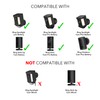 Wasserstein Solar Panel Compatible with Ring Spotlight Cam/Plus/Pro Battery, Stick