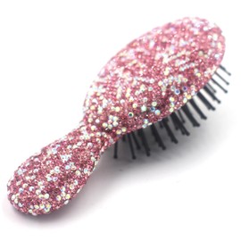 Bestbling Bling Mini Portable Air Cushion Massage Hair brush Comb for gilrs and children - Cute and Compact Design (Pink)