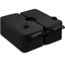Rhino BaseMate Detachable Square Umbrella Base Weight Water Bag, Black | 30L, 70Lb Water-Filled Bag for Umbrella Stand Cantilever Base
