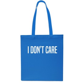 I Don't Care Tote Shopping Gym Beach Bag 42cm x38cm, 10 litrest-Small-Saphire