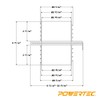 POWERTEC 70192 Double Threaded Blast Gate, 4"