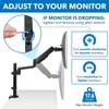 Mount-It! Single Monitor Arm Mount | Desk Stand | Full