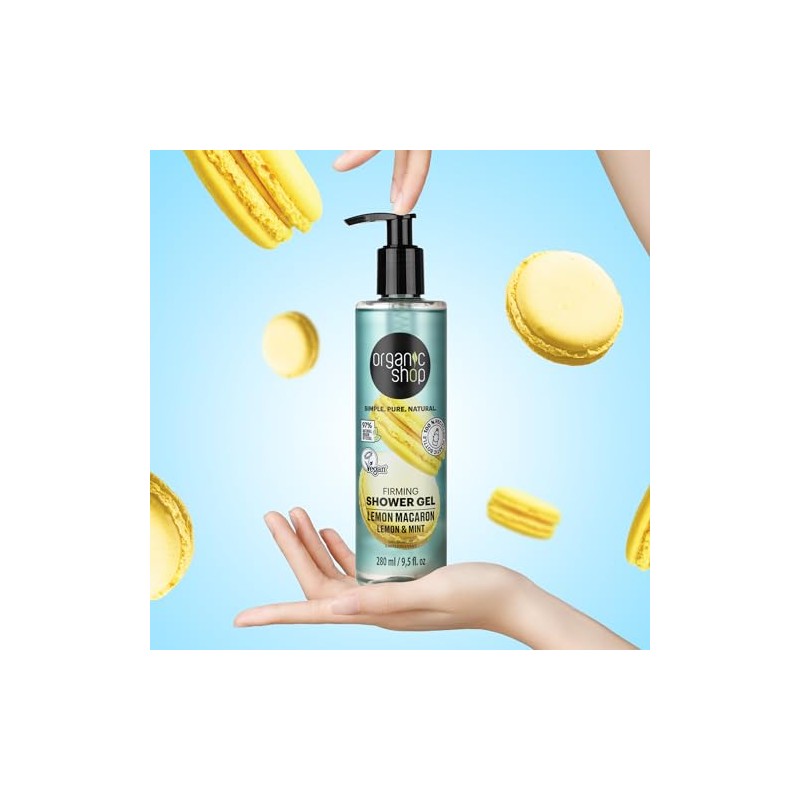 Organic Shop Firming Shower Gel Lemon Macaron, 280 ml