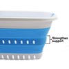 SAMMART 37L (9.77 gallon) Collapsible Plastic Laundry Basket - Foldable
