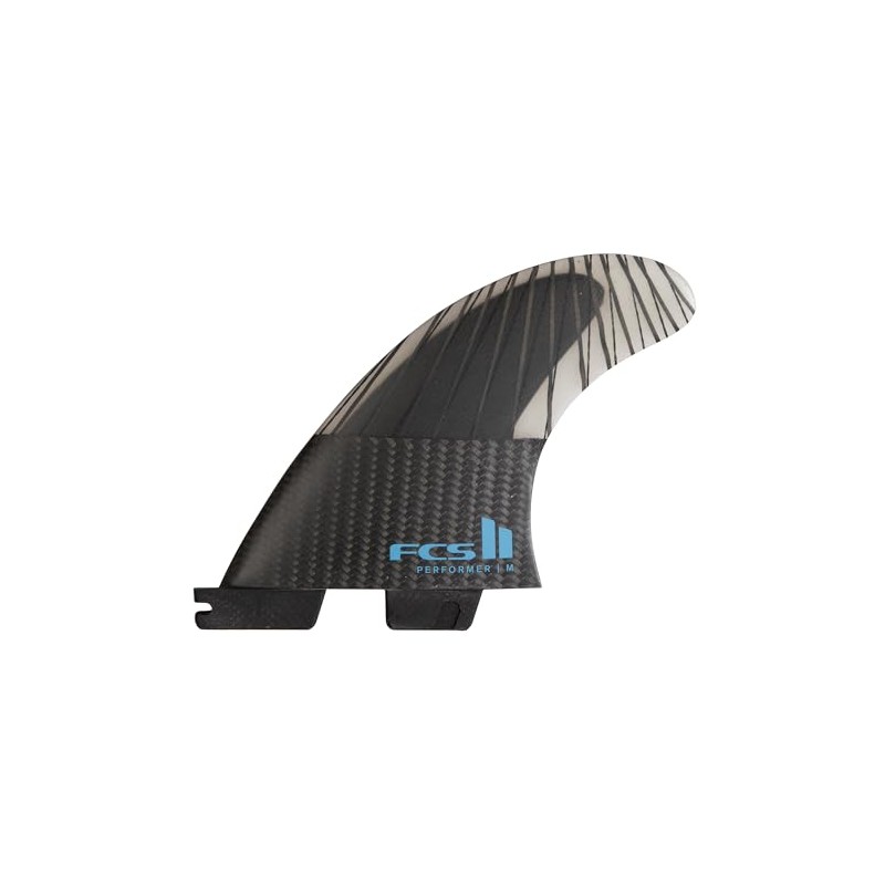 FCS II Performer PC Carbon Medium Tranquil Blue Tri Fins