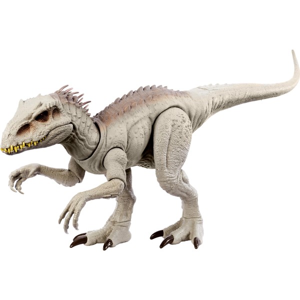 Jurassic World Toys Camouflage 'N Battle Dinosaur Toy, Indominus Rex Figure with Lights, Sounds & Motion Medium