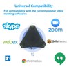 USB Speakerphone Microphone for 8-10 People Business Conference,360° Omnidirectional Microphone