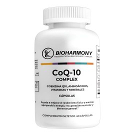 Coenzima Q10 Complex -aminos, Vitaminas, Minerales- 60 Caps Sin Sabor                                                                                 