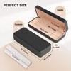 Marvolia Glasses Case Hard Shell Square Large Eyeglasses Case PU