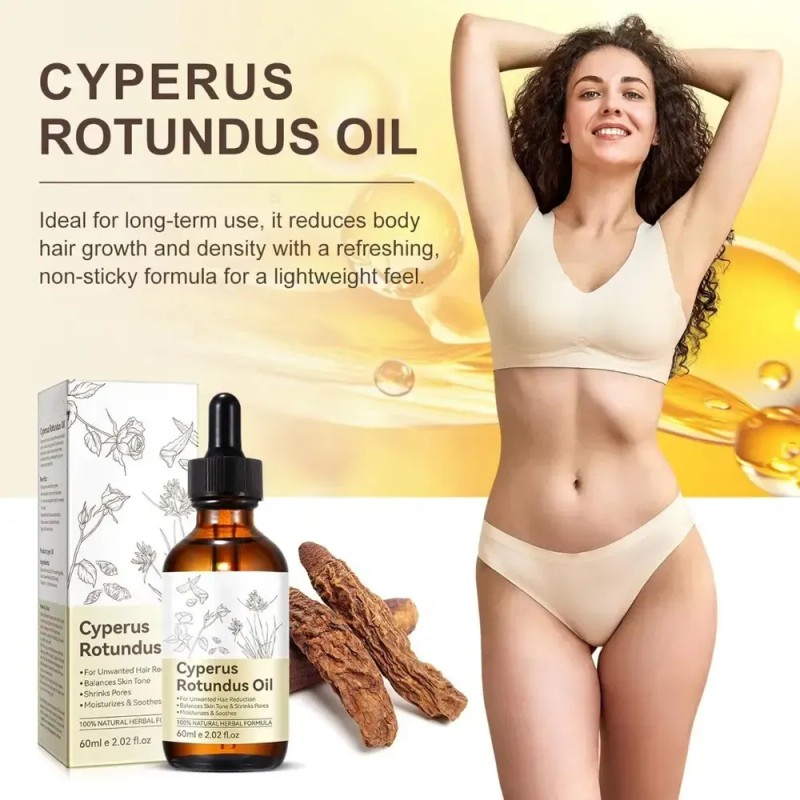 Cyperus Rotundus Oil For Hair Removal And Reduction A