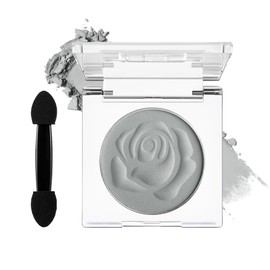 Matte Eyeshadow Light Grey, Highly Pigmented Gray Eyeshadow Powder Shade with Applicator, Cool Tone Natural Smoky Eye Shadow Makeup Palette for Older Women, Longwear Waterproof Sombra Para Ojos #03