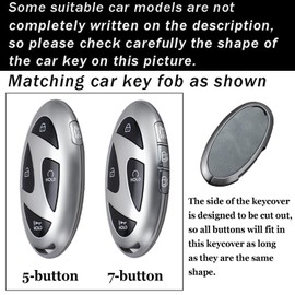 ontto Leather Key Cover Fit for Hyundai Ioniq 6 2023 Car Key Case Fit for Grandeur GN7 Key Fob Protector Fit for Hyundai KONA