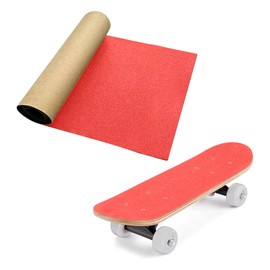 YIYIW 48"*10.2"Clear Skateboard Grip Tape, Anti Slip Transparent Skateboard Sandpaper, Waterproof Clear Grip Tape for Skateboards (Red)