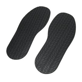Akozon Suela de Goma para Reparación de Zapatos con Suela completa: Reducción de Ruido, Fácil de Cortar, Parte Inferior Antideslizante para Zapatos 12.7 X 4.9 Pulgadas (BLACK)