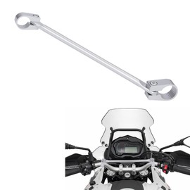 Tunejoy Motorcycle Handlebar Strut 22 mm Motorcycle Balance Bar Adjustable Aluminium Alloy for Offroad Moto Dirt Pit Bike ATV 400 mm Silver