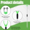 6 Packs Extendable Fishing Rod Holder for Ground Rack, Adjustable