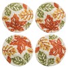 Park Designs Fall Leaves Printed Braided Coasters Set