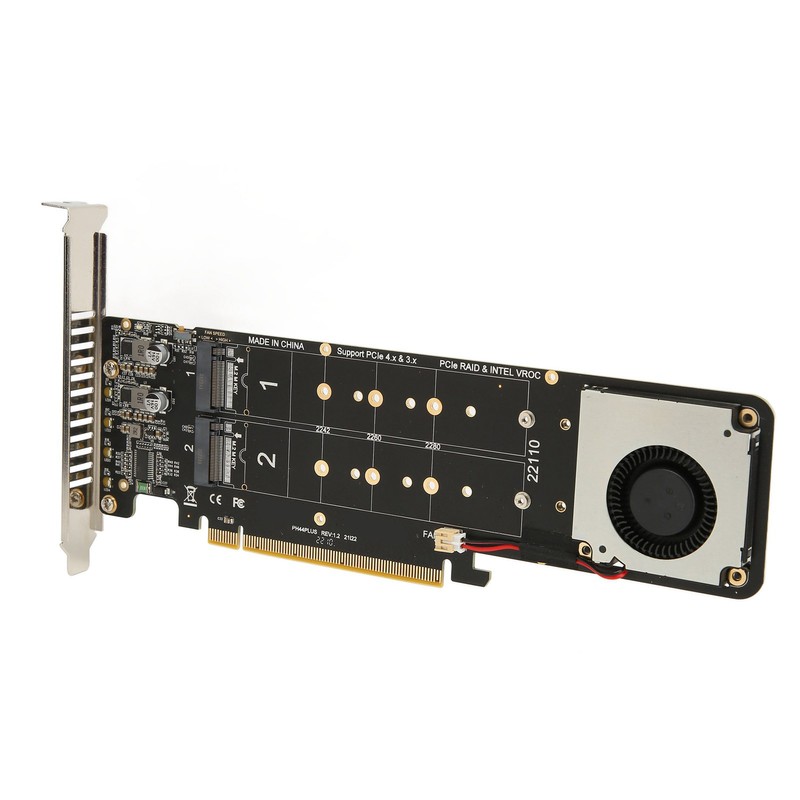 M.2 NVMe SSD Adapter Card Double Side LED Indicator High