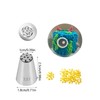 233 Piping Nozzle,Grass Piping Tip 233,Stainless Steel Multi-Opening Icing Nozzle