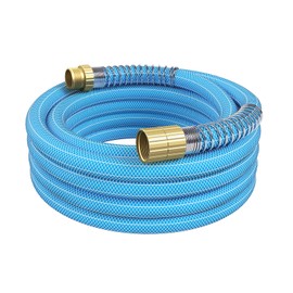 Fevone RV Water Hose 50 ft x 5/8", Drinking Water Hose for RV, Garden Hose for Camping, Drinking Water Safe, Male to Female Solid Brass Fittings - Zero Leak