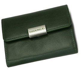 Branco 12032 Small Purse Size S for Women Genuine Leather in Many Colours, Green, coin purse