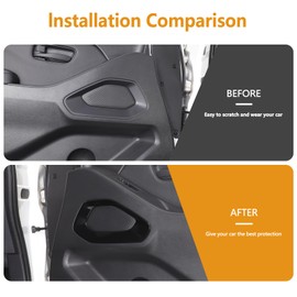 Bekantogy 2PCS Inner Door Panel Cover Trim Compatible with Nissan Frontier 2022-2025 ABS Interior Door Protection Anti-Scratch Decorative Panel Sticker Interior Accessories (Piano Black)