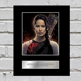 Iconic pics Jennifer Lawrence Hunger Games Signed Mounted Photo Display #2
