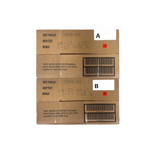 Wornick Meals Ready to Eat, 2025 Inspection Date or Better,
