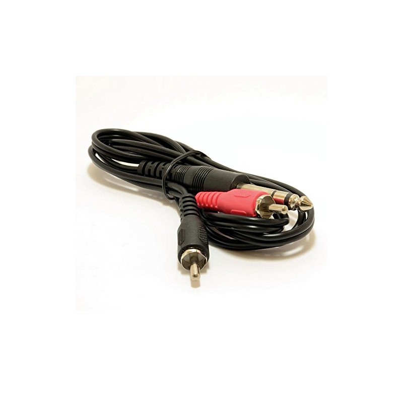 kenable 6.35mm Stereo Jack Plug to Aux RCA Phono Plugs