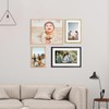 BKABOT 3x4 Picture Frame Set of 3, Brass Aluminum Metal