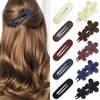 10Pcs Flat Hair Clips, FHDUSRYO Matte Flower Hair Claw Clips,