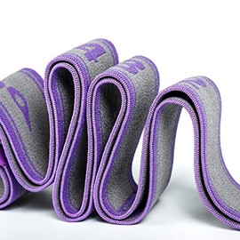 STAYOUNG Banda de Resistencia, Banda Deportiva para Fisioterapia, Yoga, rehabilitación y Ejercicio en casa, Lavable, Alta Elasticidad, Violeta, 1,1 Metros