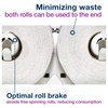 Tork Twin Mini Jumbo Toilet Paper Roll Dispenser White T2,