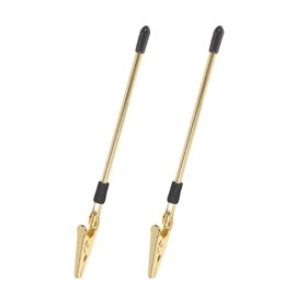 SAVITA 2pcs Hands Bracelets Helpers Bracelets Assistant Clips Jewelry Fastening Tool Jewelry Assistant Stick Adjusting Tool for Jewelry Bracelets Watch Necklace Keychain Clasps (Gold)