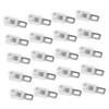 Zerodeko 20pcs Curtain Accessories Curtain Track Gliders Track Rollers Hanging