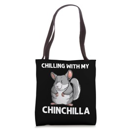 Cool Chinchilla For Men Women Animal Lover Rodent Zookeeper Tote Bag