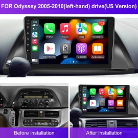 Unbranded Apple CarPlay Touch Screen Car Radio Stereo For Honda Odyssey 05-10 +Rear Camera